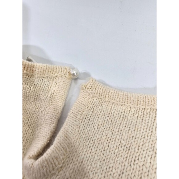 ALK Women's 22/24 Kathryn Deene Allover Sequin Sleeveless Sweater Vest Ivory GUC - Picture 5 of 6